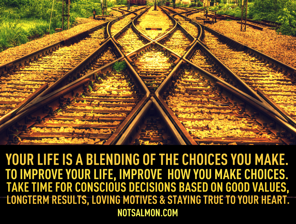 your-life-is-a-blending-of-the-choices-you-make-to-improve-your-life