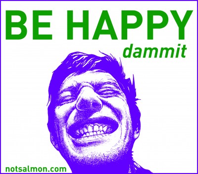 poster-happy dammit purple